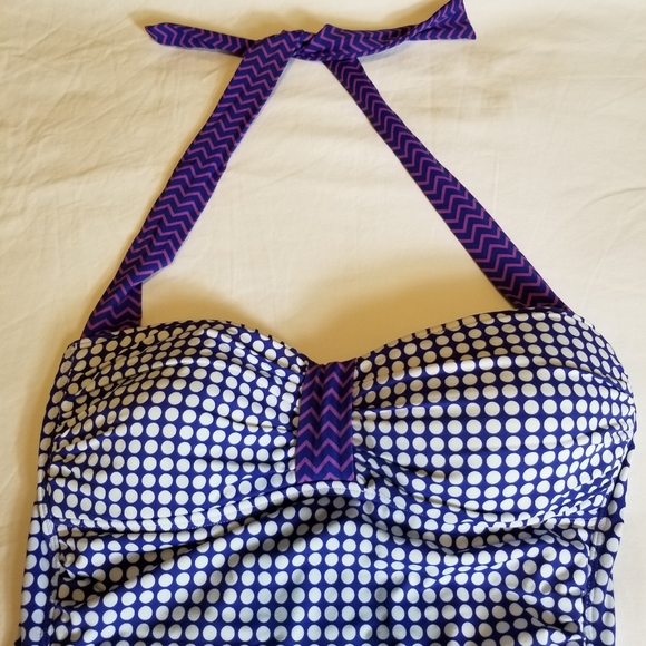 Tommy Bahama One Piece Checkered Print Swimsuit - Picture 3 of 8